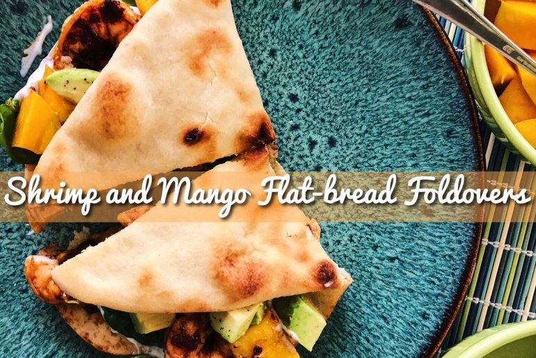 Shrimp and Mango Flatbread Foldovers