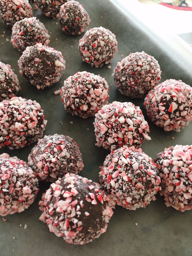 Candy Cane Truffles
